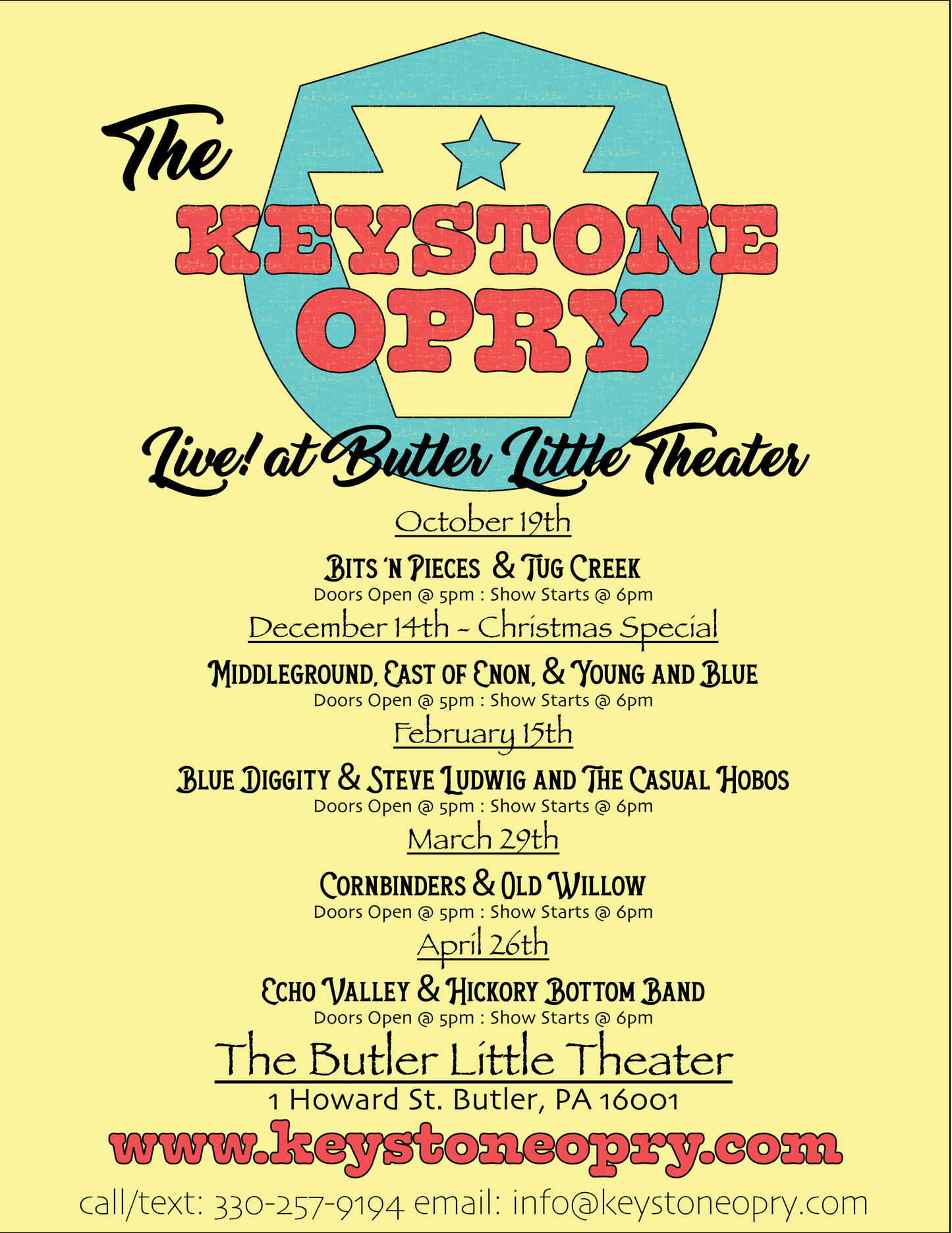 Keystone Opry February 15th 2025 @ 6:00PM